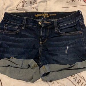 Dark blue jean shorts